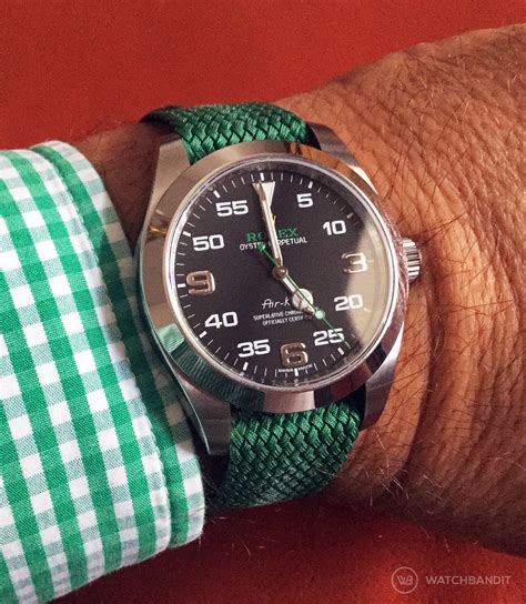 rolex perlon khaki|Perlon Straps and Rolex Watches: A Winning Combination.